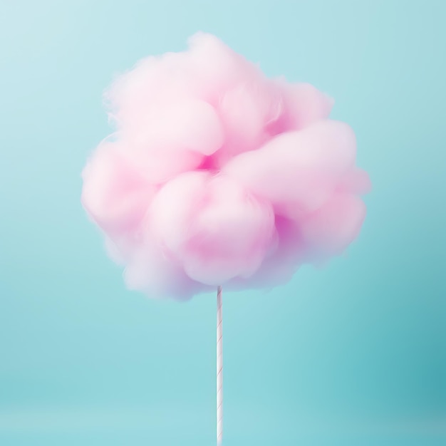 photo of a delicious cotton candy bright friendly background