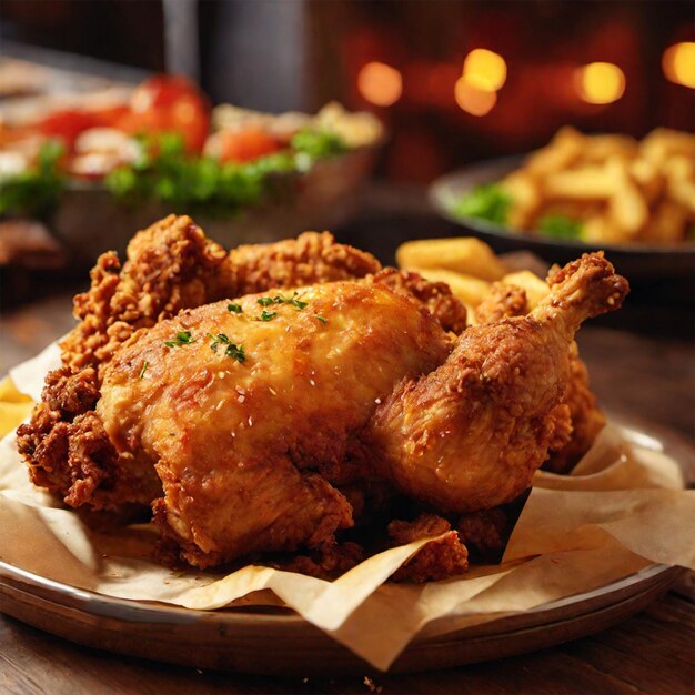 Photo delicious fried chicken