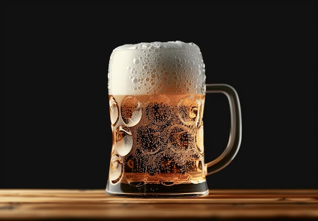 Photo photo of delicious glass mug of beer alcohol assortment on white background