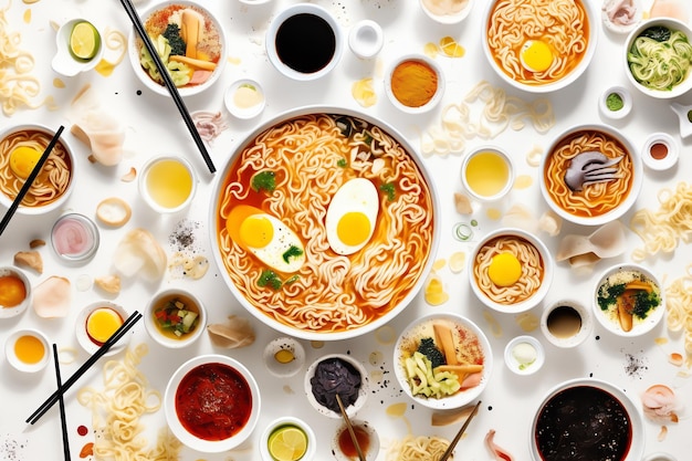 Photo of delicious japanese ramen noodle