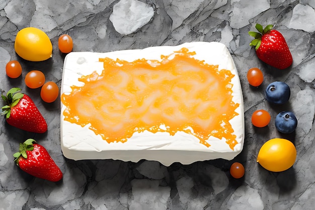 Photo of delicious layered cheese ai generated