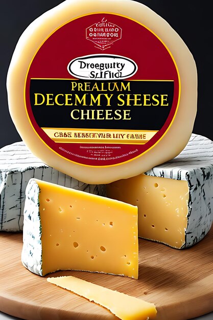 Photo photo of delicious layered cheese ai generated