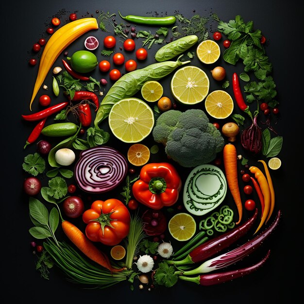 photo of delicious vegetables plate