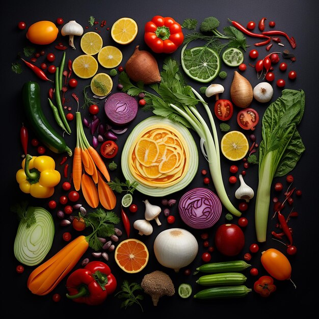 photo of delicious vegetables plate