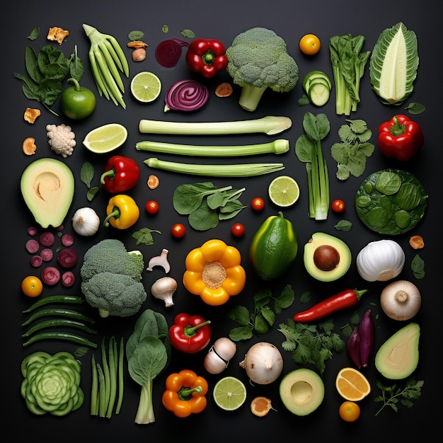 photo of delicious vegetables plate