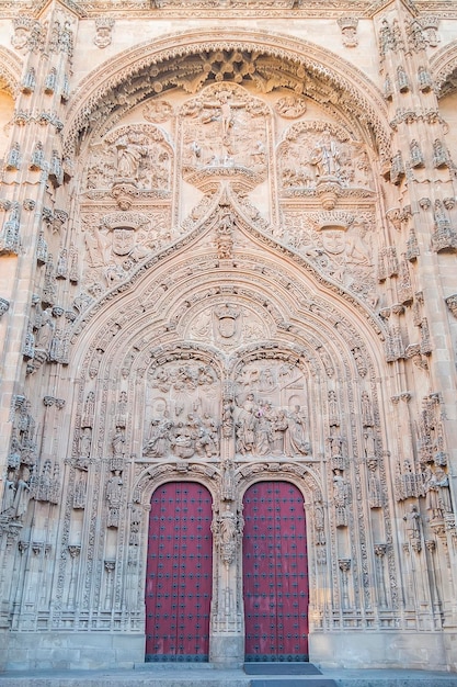 Photo detail of part of the Salamanca catedral in Spain