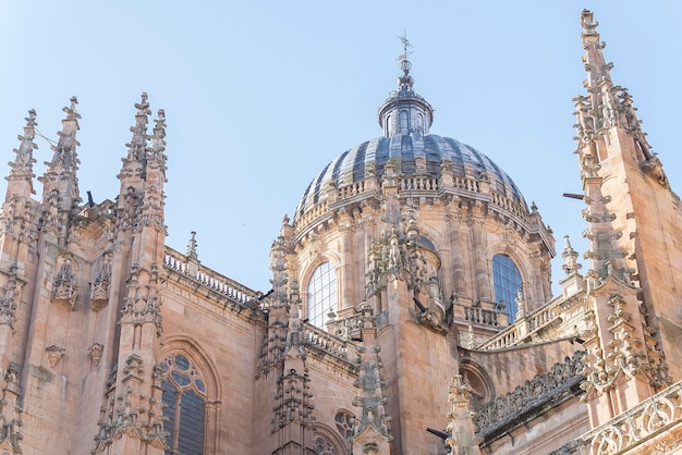 Photo detail of part of the Salamanca catedral in Spain