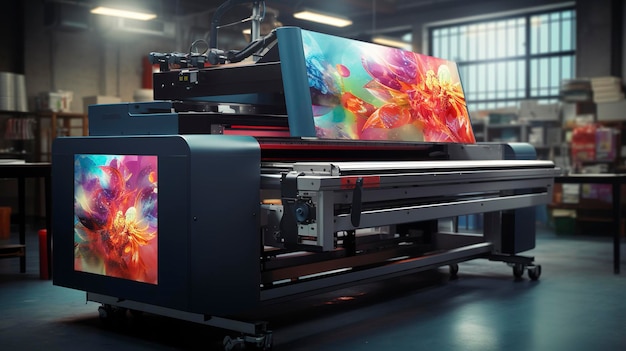 Photo a photo of a digital printing machine