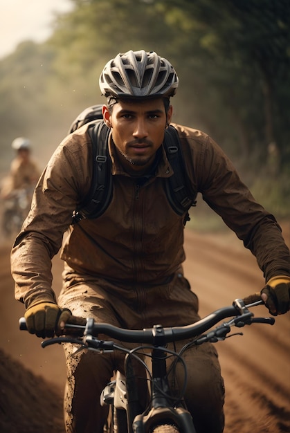 ダートバイク競技の写真