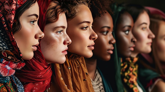 Foto foto della diversità delle donne in tutto il mondo diverse età etnie culture e professioni