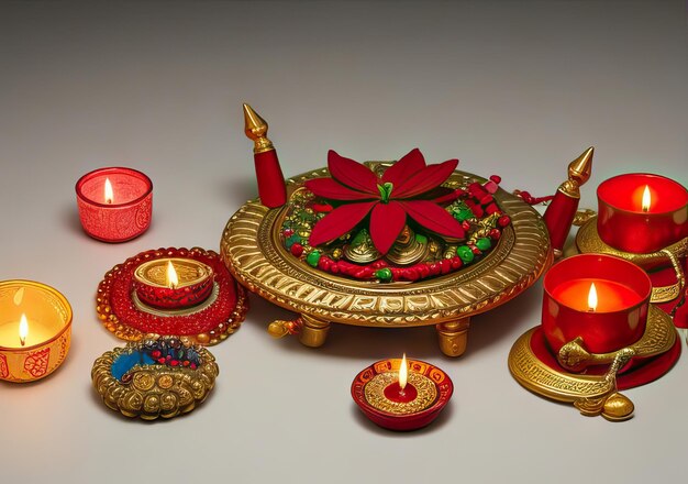 Foto foto della tradizione del festival delle luci di diwali