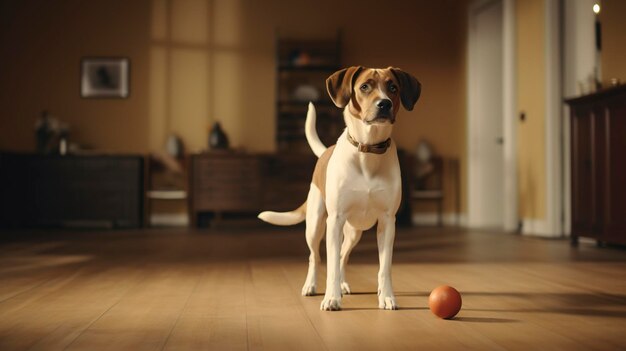 リコールトレーニングを行う犬の写真