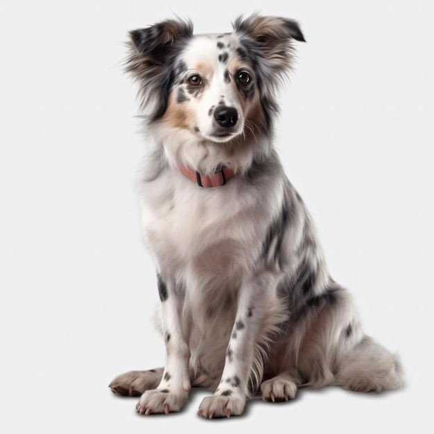 photo a dog on white background