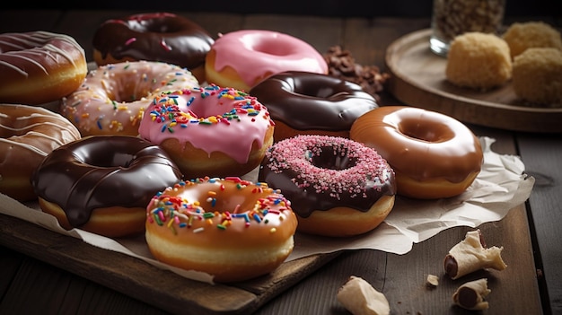 photo of donuts