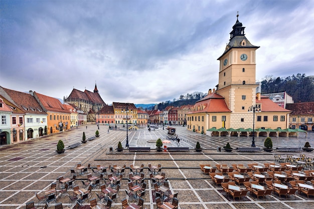 Photo of downtown and streets with the famous black and orthodox churches