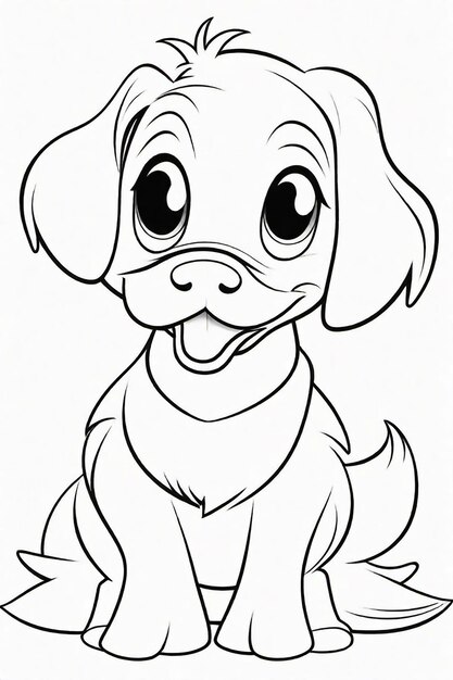 Photo photo drawing of a duck for kids coloring page