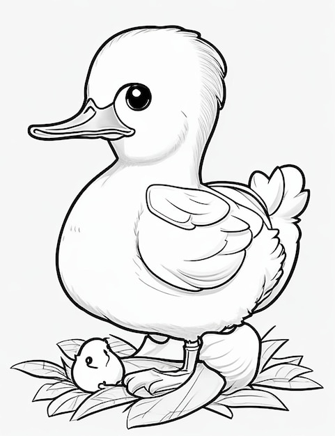 Фото Рисунок утки для детей