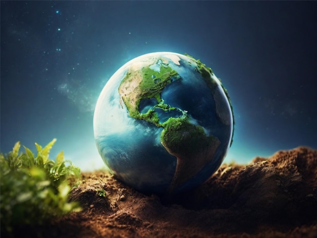 photo of the earth day environment and eco concept space for text