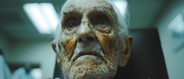 Photo photo of elderly person with malnutrition receiving care in healthcare setting concept healthcare malnutrition elderly caregiving wellness