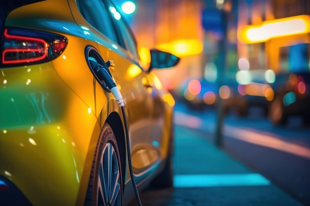 Photo of an electrical car charging stock photo