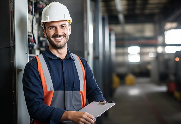 Photo of an electrical technician working