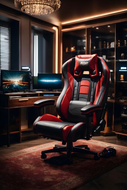 photo elegant gaming chair on the luxury office room