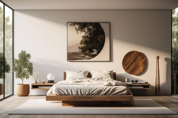 Photo of a elegant and modern bedroom