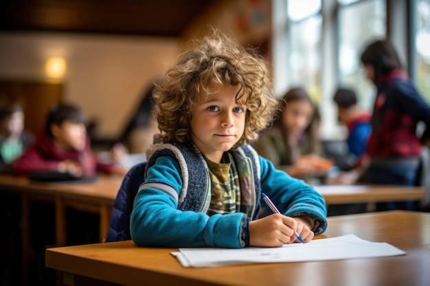 Photo of an elementary school student