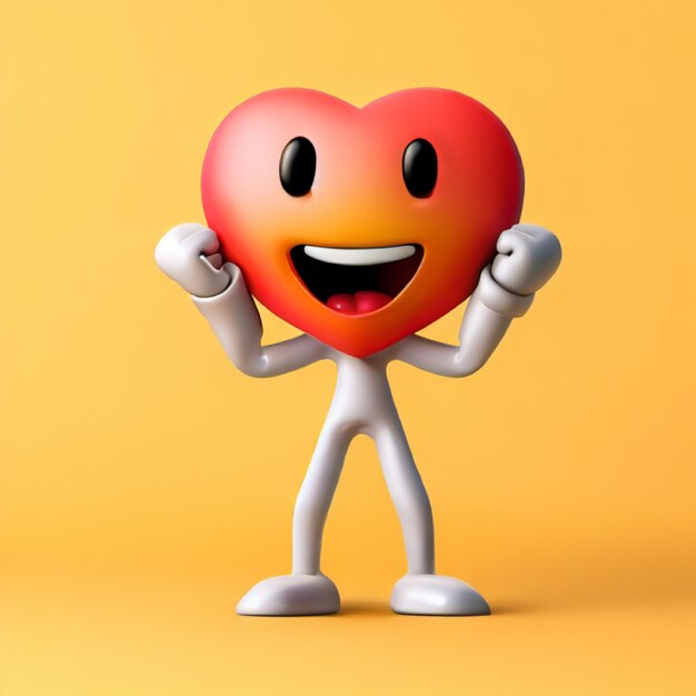 Photo a emoji of heart shape icon