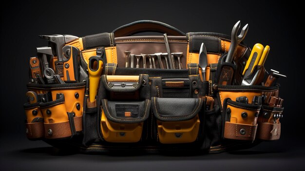 A photo of an empty construction workers tool belt