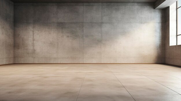 A photo of an empty room floor with a sleek and modern design