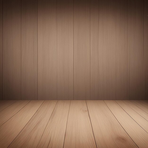 Photo empty wooden table top background generated by AI