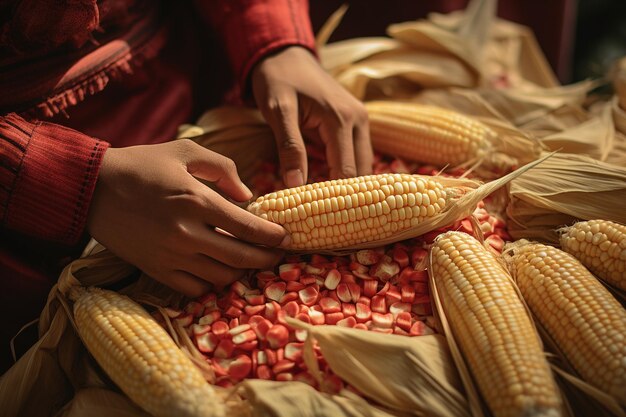 Photo a photo essay on the traditional use of corn in indigenous ceremonies and rituals