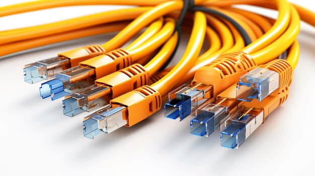 A photo of Ethernet Cables and Connectors