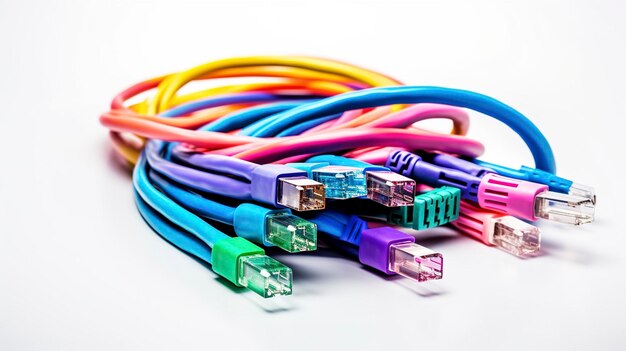 A photo of Ethernet Cables and Connectors