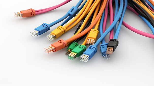 A photo of Ethernet Cables and Connectors