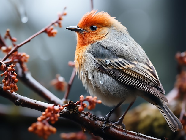 Photo of european robin bird