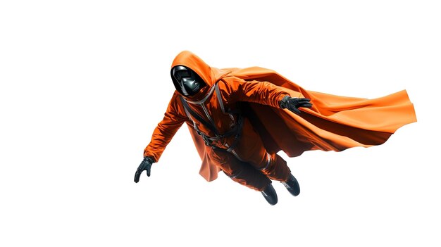 Photo a photo of extreme adventure wing suit flying