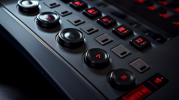 A Photo featuring a close up of a telephone or VoIP system with a sleek design and functional butt