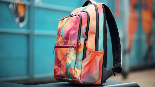 A Photo featuring a hyper detailed shot of a slim and lightweight laptop backpack or briefcase