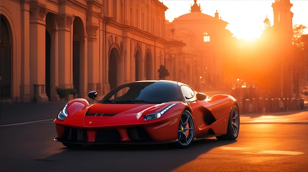 photo of a Ferrari LaFerrari in Rome