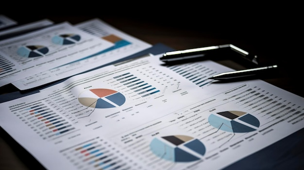 A Photo of a Financial Spreadsheet with Budget and Expenses