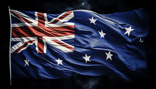 Photo photo of the flag of australia