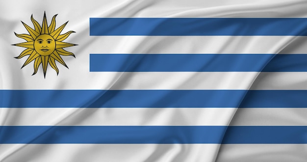 Foto foto bandiera dell'uruguay