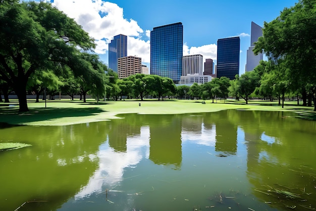 Photo of Flooded City Park or Green Space