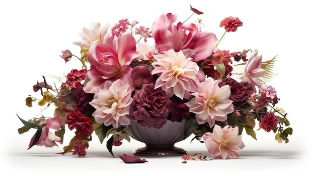 A photo of a floral centerpiece