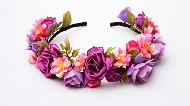 Photo a photo of a floral headband full length photo