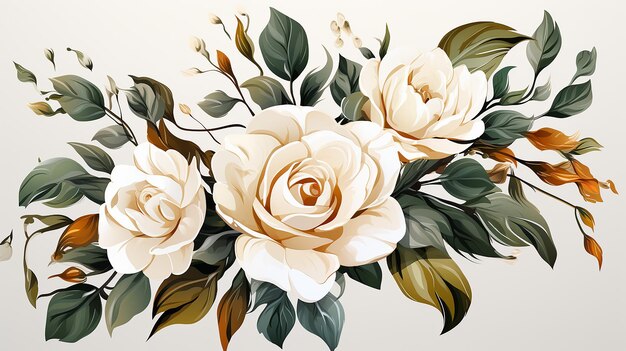 a photo of floral white background