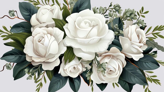 a photo of floral white background