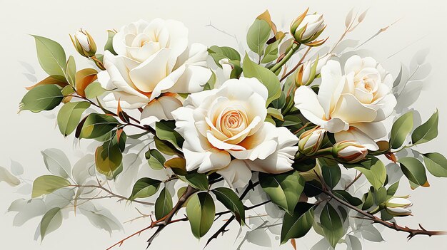 a photo of floral white background